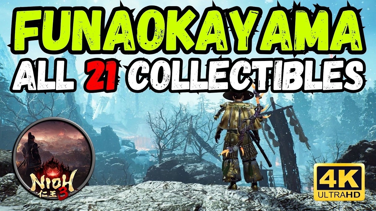 Nioh 3 | Funaokayama All 21 Collectibles Walkthrough Guide | 4K 🥷🏻☯️ #nioh3 #rpg #soulsgames