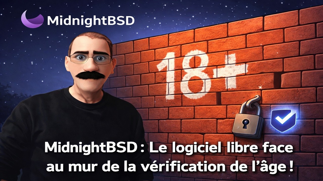 MidnightBSD, le logiciel libre face au mur de la vérification de l'âge !