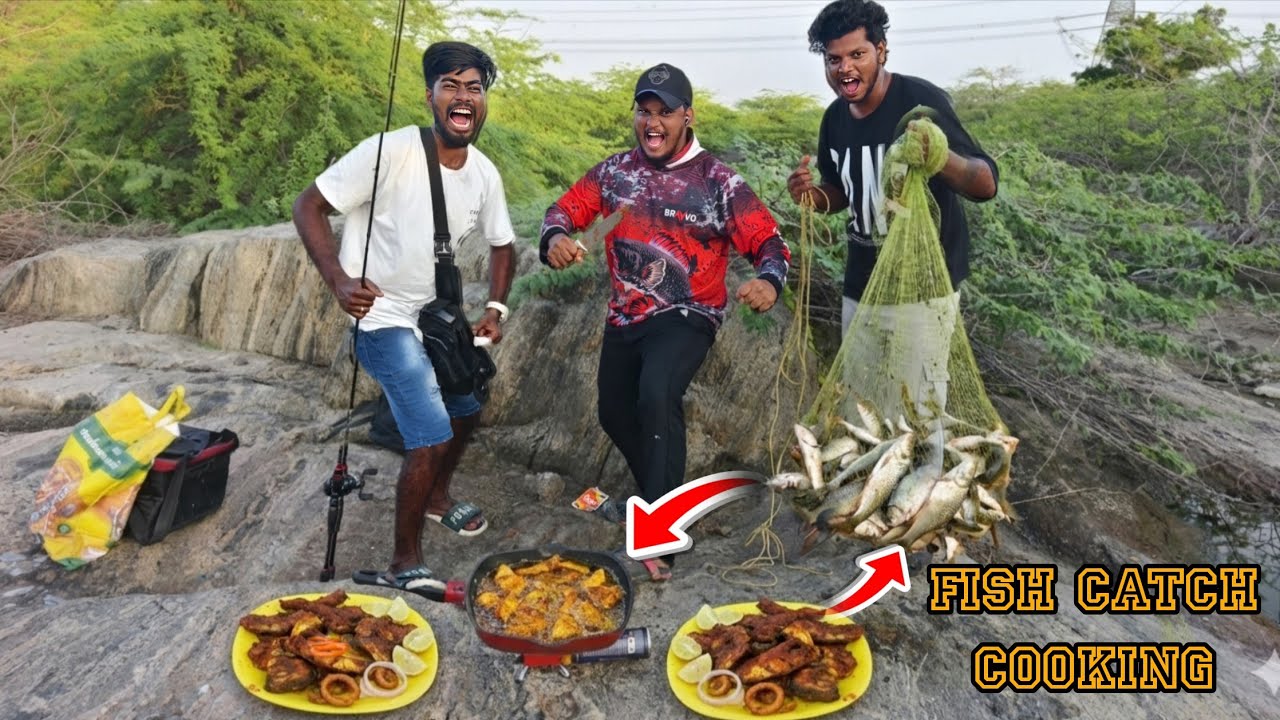 Dangerous Forest River Fishing 😱 | ஜிலேபி மீன் வேட்டை & River Cooking Adventure