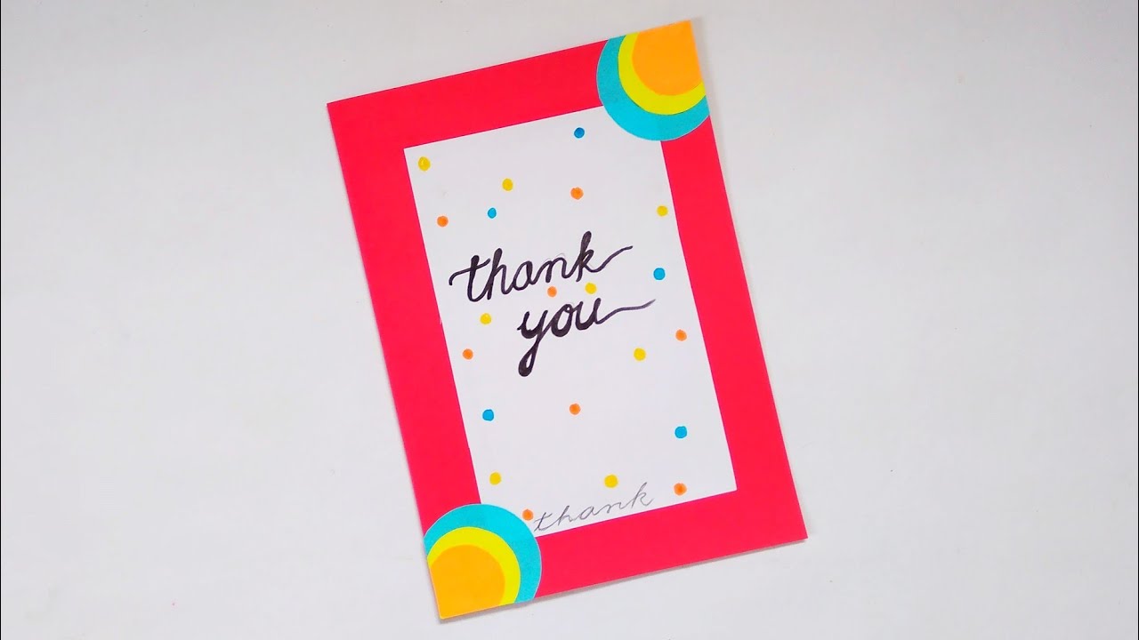 How to make: A Beautiful Thank You Card | Dinesh Arts