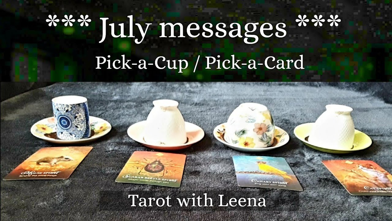 Coffee cup reading : July predictions | Pick a Cup / Pick a Card | Tarot with Leena