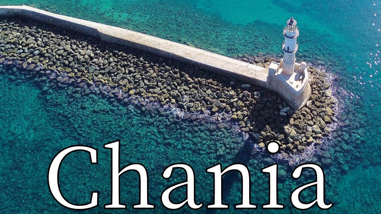 Chania, Island Crete, Greece - by drone [4K]. #crete
