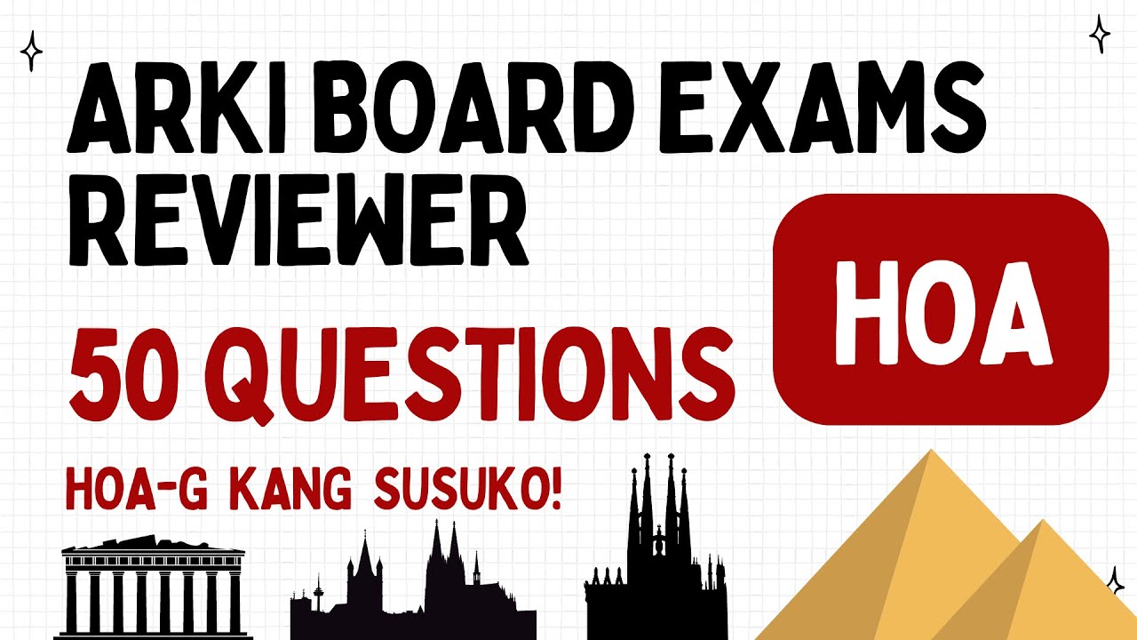 Arki Board Exam Review HOA Subject | Architect Licensure Exam | ALE Review
