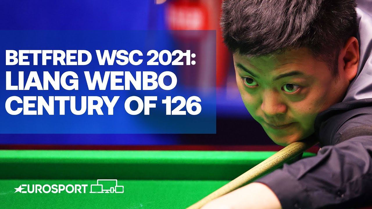 Watch: Liang Wenbo century of 126 | Betfred World Snooker Championship 2021 | Eurosport