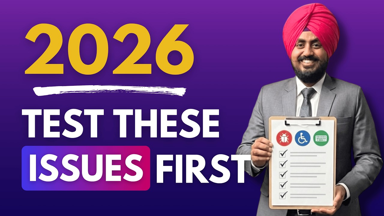 Become a Top Accessibility Tester in 2026: Fix 80% of Issues by Testing These WCAG SC First