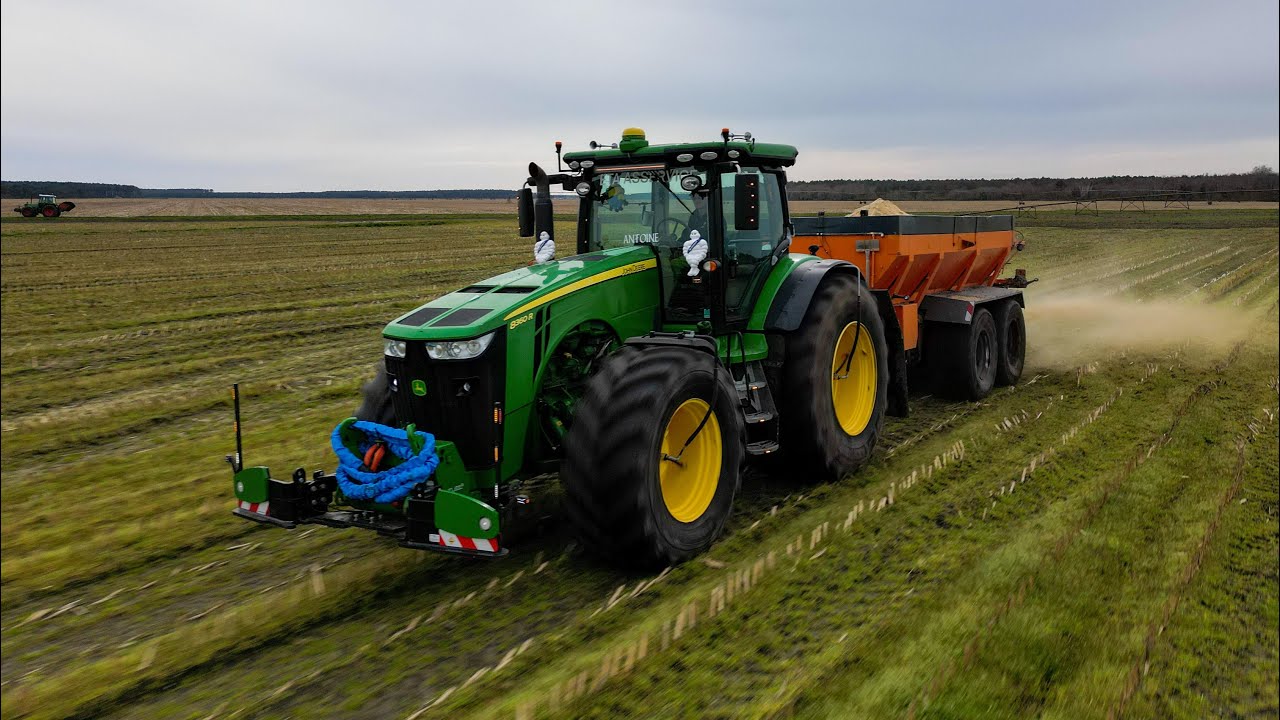 SARL ETA ASservice épandage de chaux humide  {John Deere 8360R & Panien P15B }