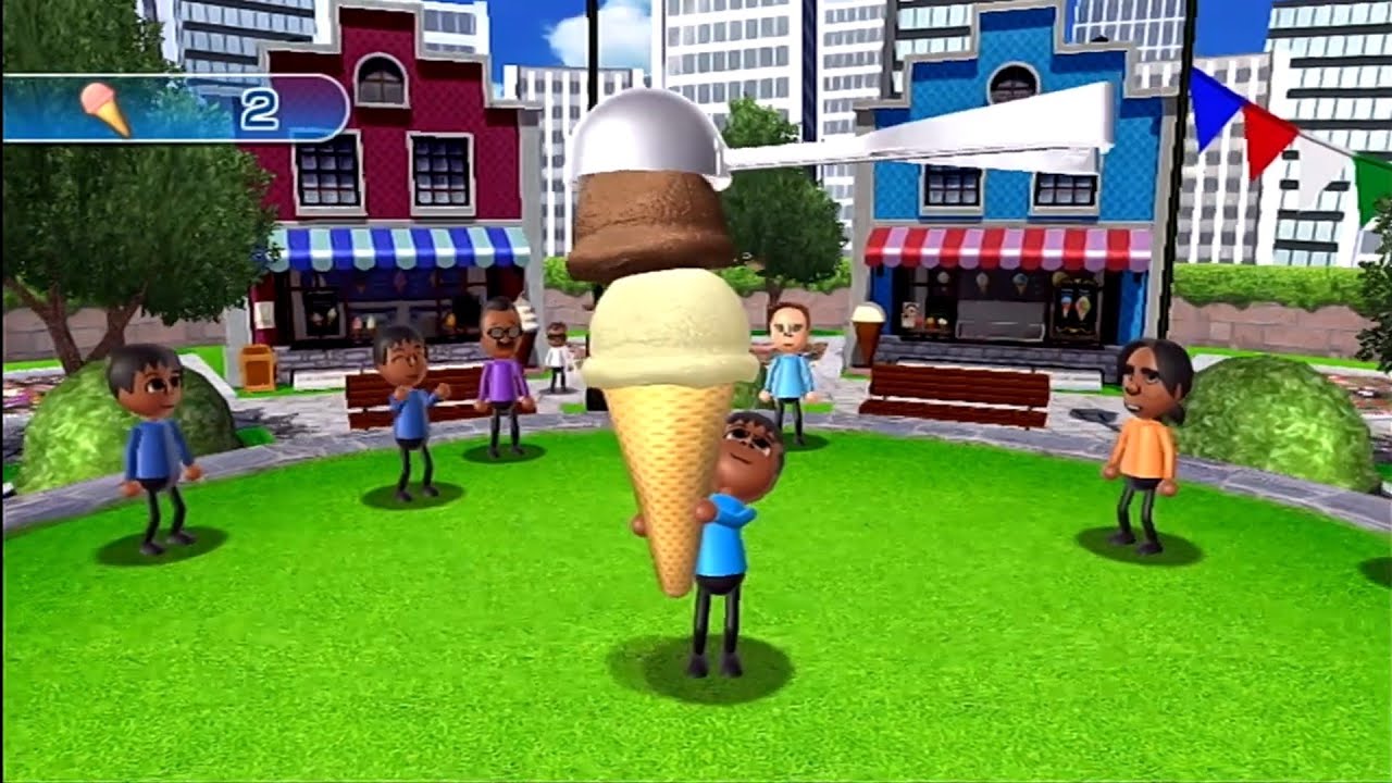 Wii Play Motion - Cone Zone - Scoop Mode