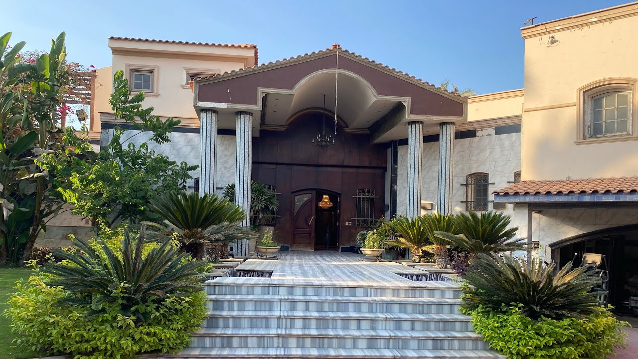 فيلا راقيه بكمبوند بالمنصوريه علي مساحه ارض 5الاف م مساحه مسقوفه 750م مسجله شهر عقارى تحفه كاميرات