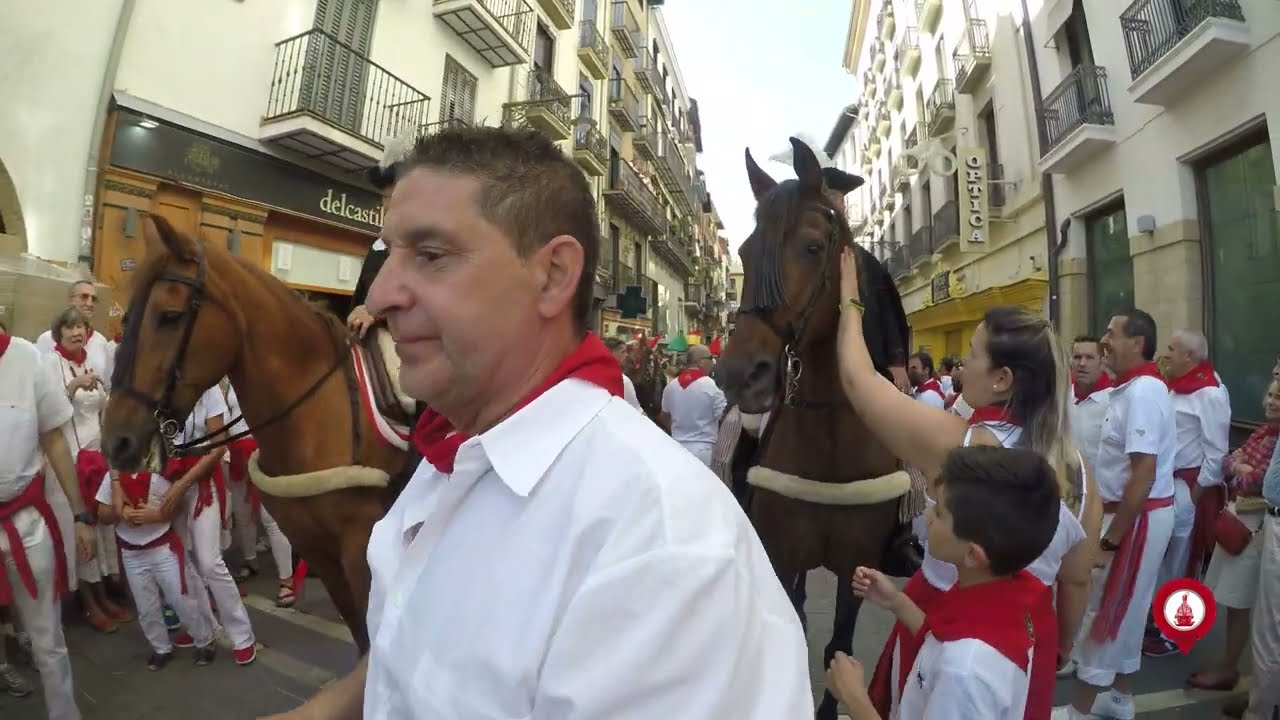 Desfile de caballeros y mulillas  - San Fermín 2022 - Pamplona