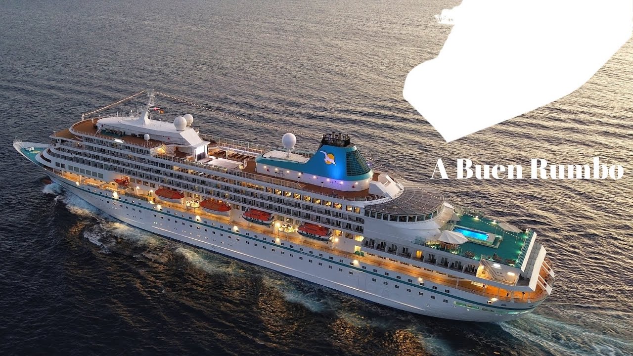 M/S AMERA en navegación. Aerial Dron Video.