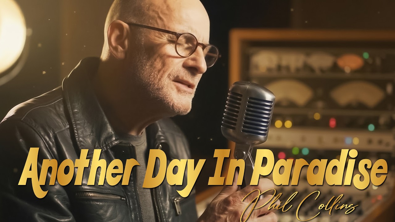 Another Day In Paradise - Phil Collins - Lyrics Video || AI Visuals