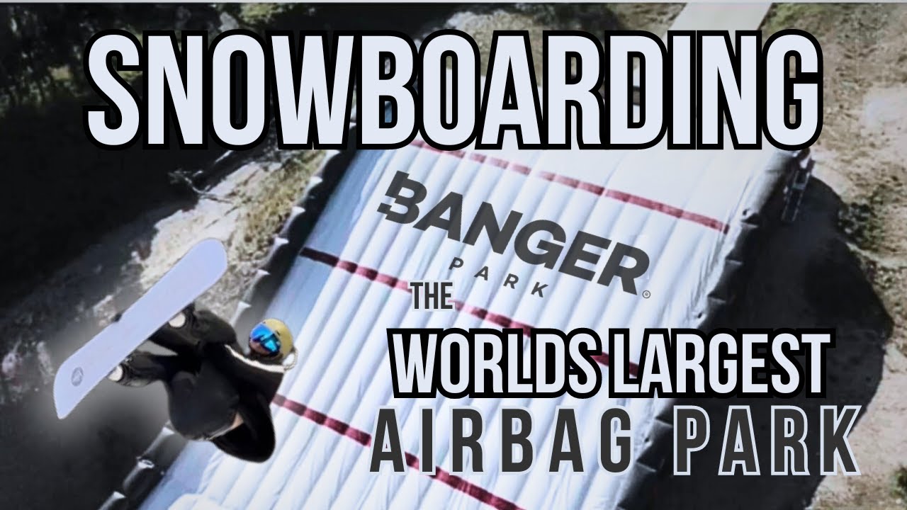 Snowboarding Banger Park Airbags at Scharnitz Austria