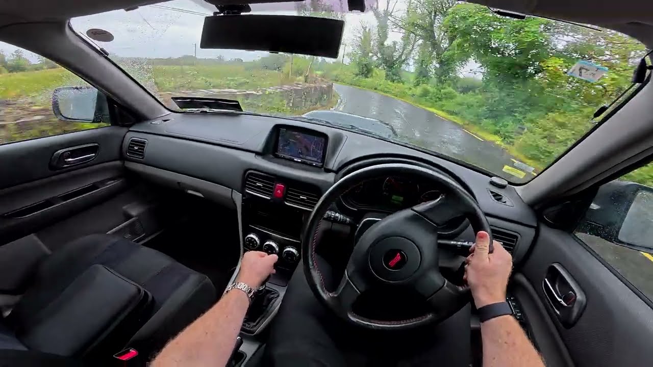 Subaru Forester STI SG9 2006 (Rain) (POV Driving with Raw Audio)