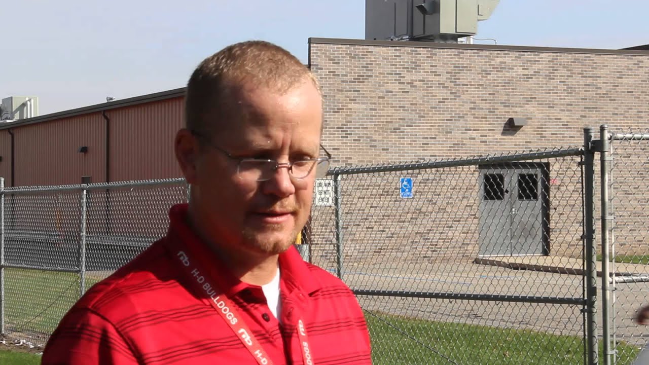 Hampton-Dumont High School Principal Steve Madson discusses service day