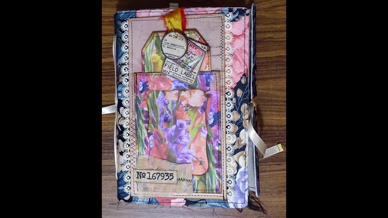 Gladioli Journal Part 5 #juliespapercraft #jjiioutwithabang #junkjournalembellishment #journalcover