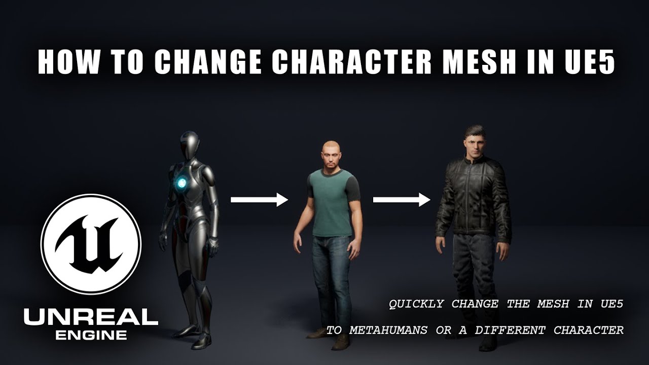 How To Change Character Mesh In Unreal Engine 5 | Step by Step Tutorial