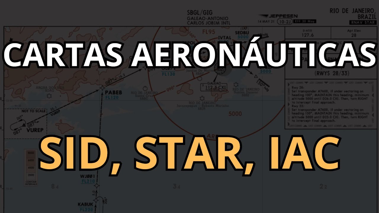 Como interpretar as cartas aeronáuticas SID, STAR e IAC