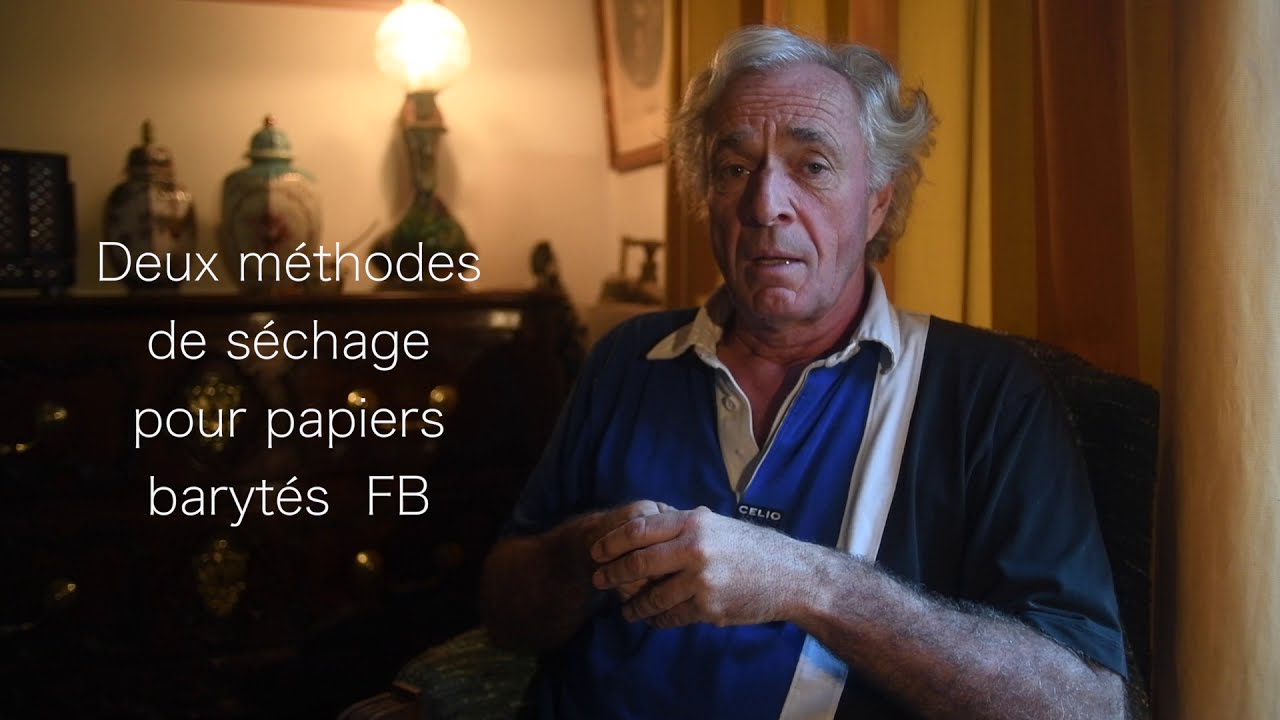 Papier photo ; séchage sur plaque de verre ou à la glaceuse