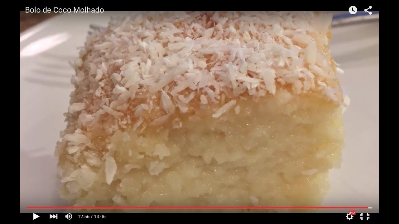 Bolo de Coco Molhado Rápido
