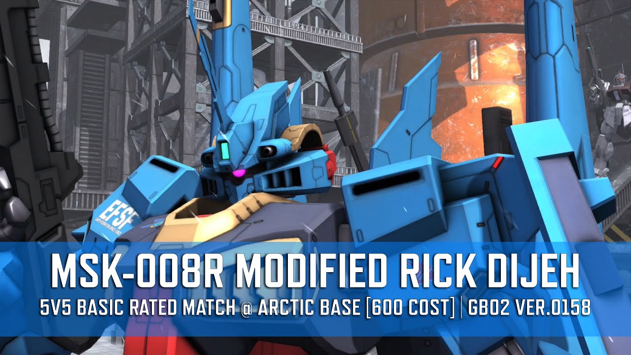 MSK-008R MODIFIED RICK DIJEH - 5v5 Basic Rated Match @ Arctic Base [600 Cost] | GBO2 Ver.0158