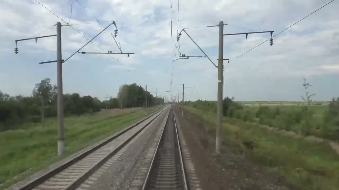Паприха - Кошта из кабины локомотива.