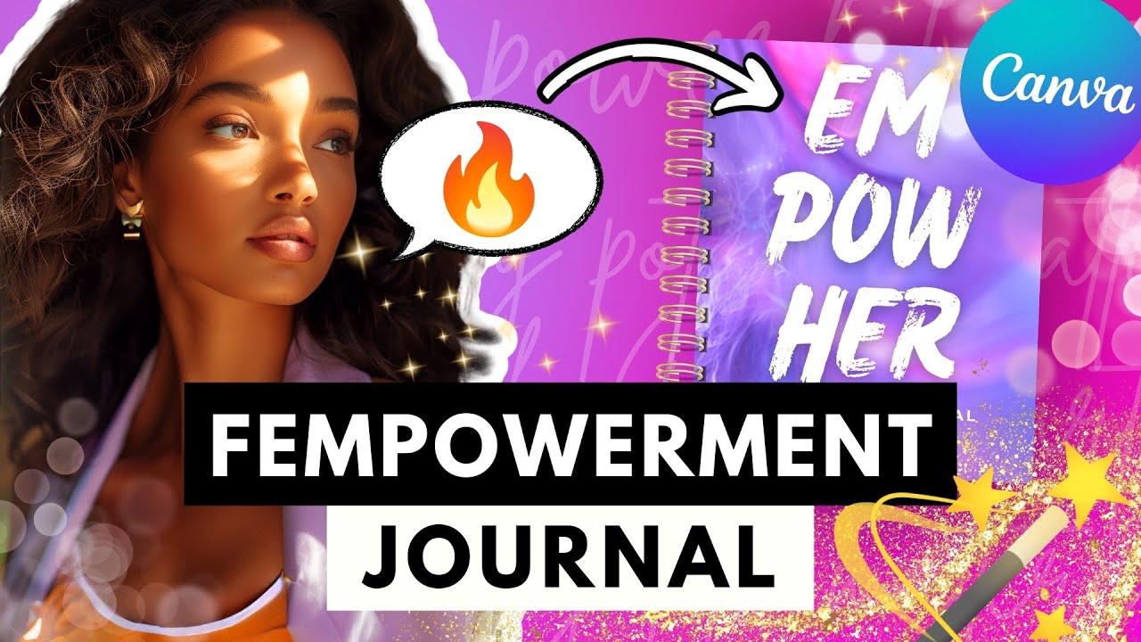 [2026] ✨ How to make a Creative Empowerment Journal Cover with Canva? Pt. 1. 🌸