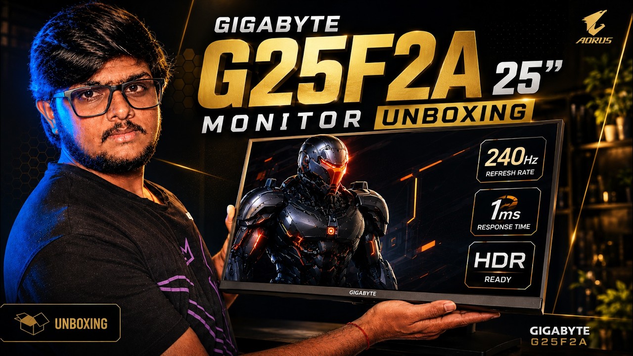 ₹10,000 lo 240Hz GIGABYTE Gaming Monitor?! 😱 | G25F2A Unboxing