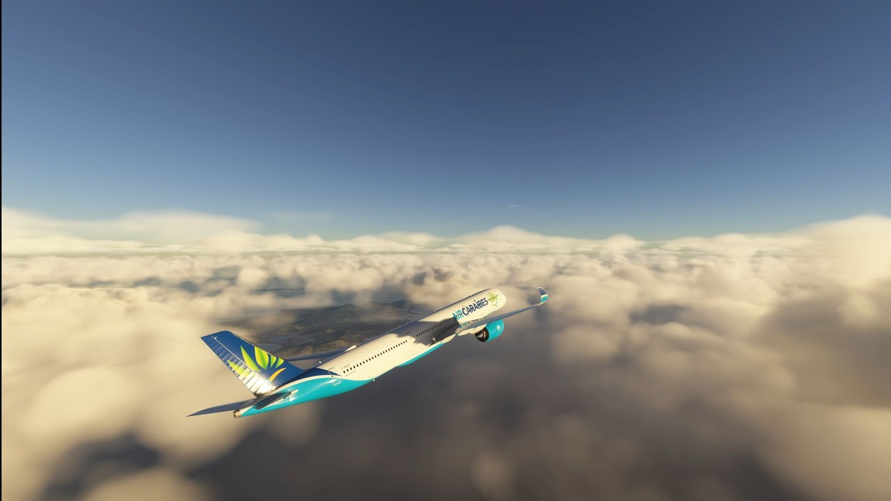 MSFS 2024 Epic departure from St Maarten to Paris Orly (TNCM-LFPO) BATC 4K Airbus A350-1000