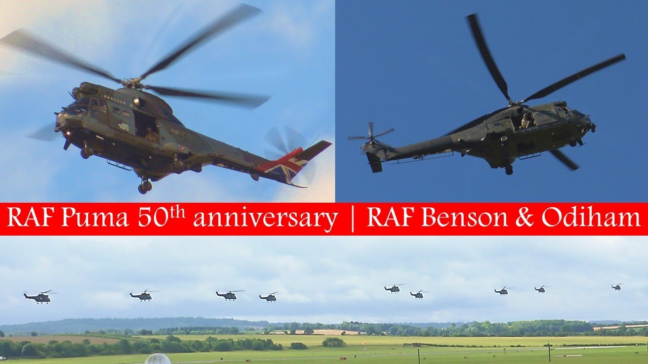 RAF Puma 50th Anniversary Flypast | July 2021