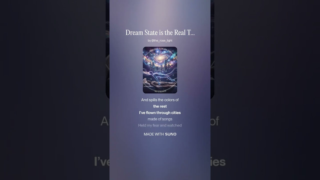 Dream State is the Real Thing #truth #song #lyrics