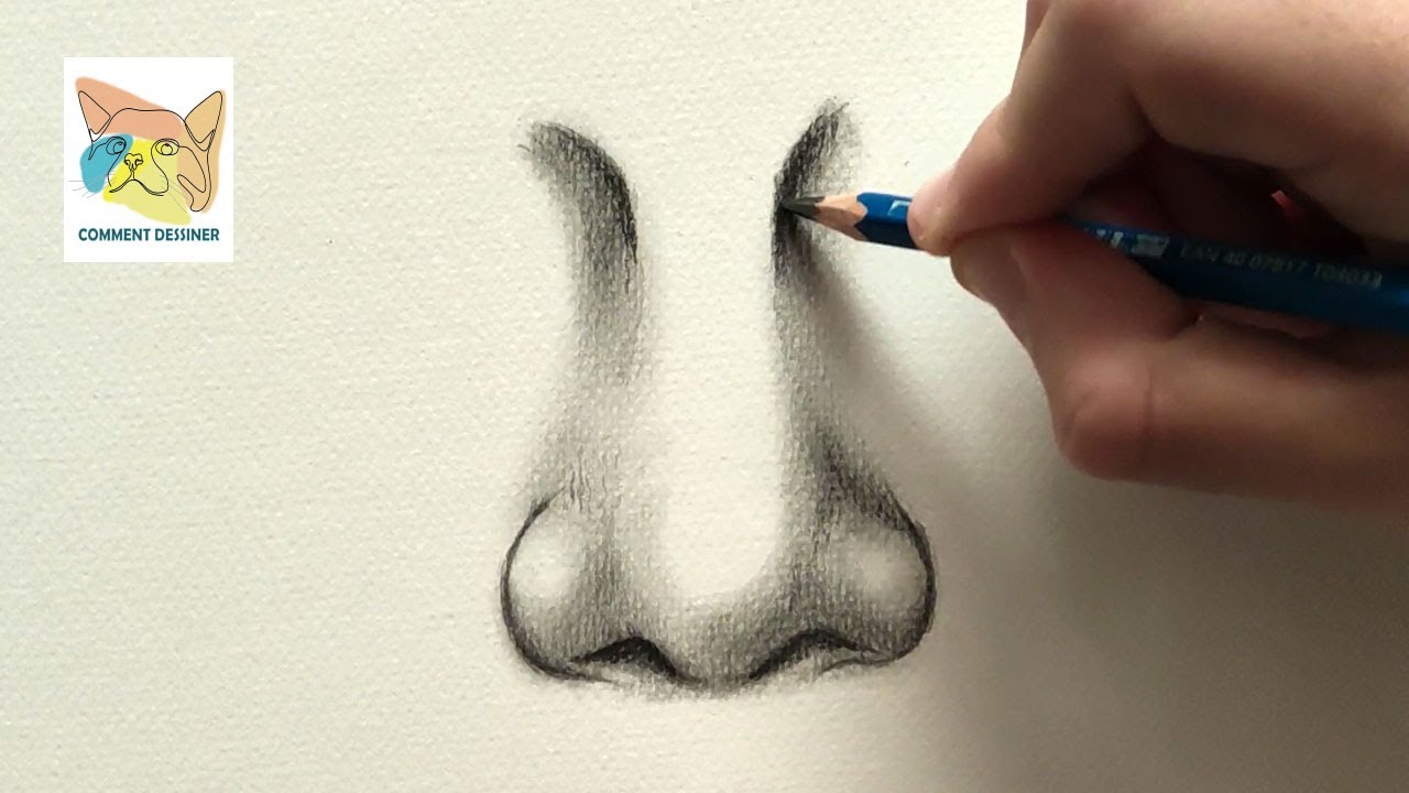 comment dessiner un nez réaliste facile