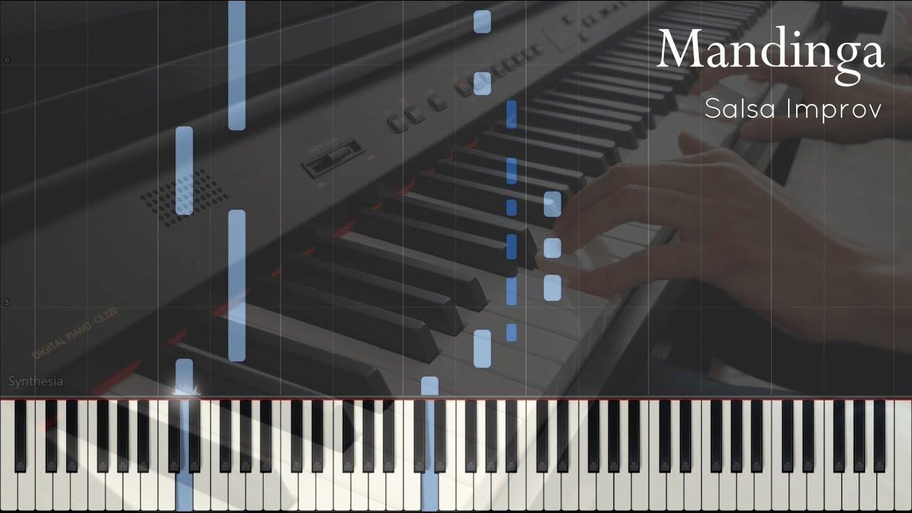 Mandinga (La Negra Tomasa) | Short Salsa Improv (Synthesia Piano Tutorial)