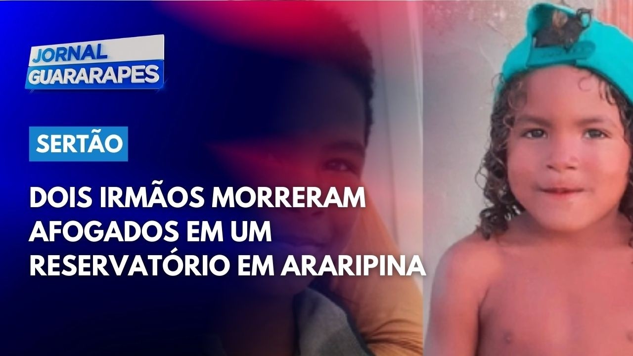Dois irmãos morreram afogados em um reservatório em Araripina