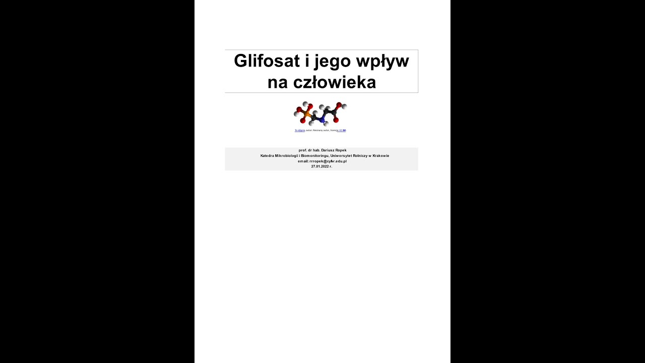 Glifosat i jego wpływ na człowieka