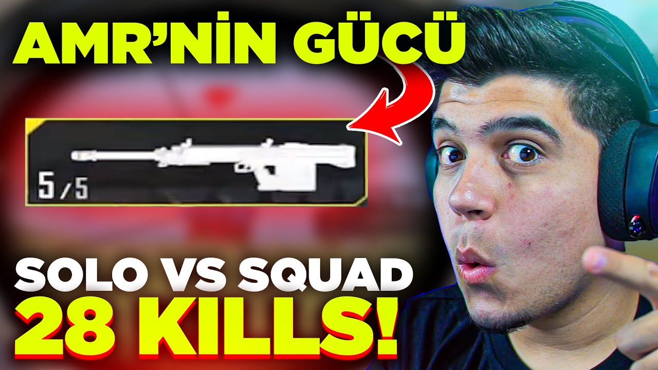 AMR İLE GELENE GEÇENE HEADSHOT ATTIM!! | PUBG Mobile