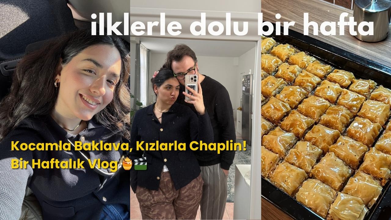 benimle bir hafta VLOG l okul günleri, sessiz sinemaya gittik, bayram kahvaltısı, baklava yaptık 😍
