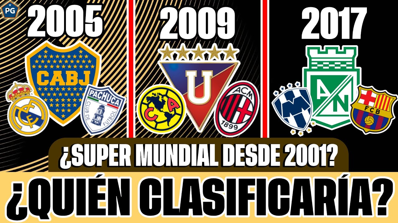 ¿QUIÉNES HUBIERAN CLASIFICADO a los MUNDIALES de CLUBES del PASADO?  🏆 (2001 - HOY)