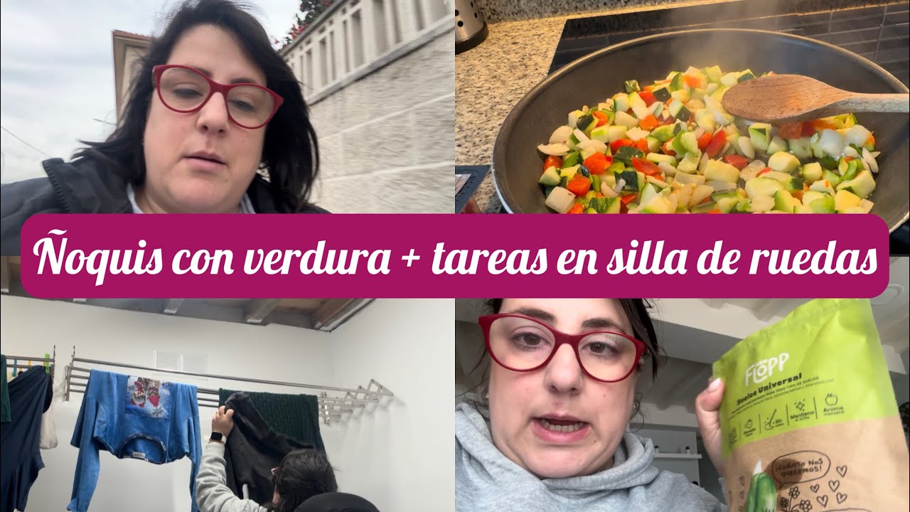 Ñoquis con verdura 🥗UN DÍA conmigo /vlog 