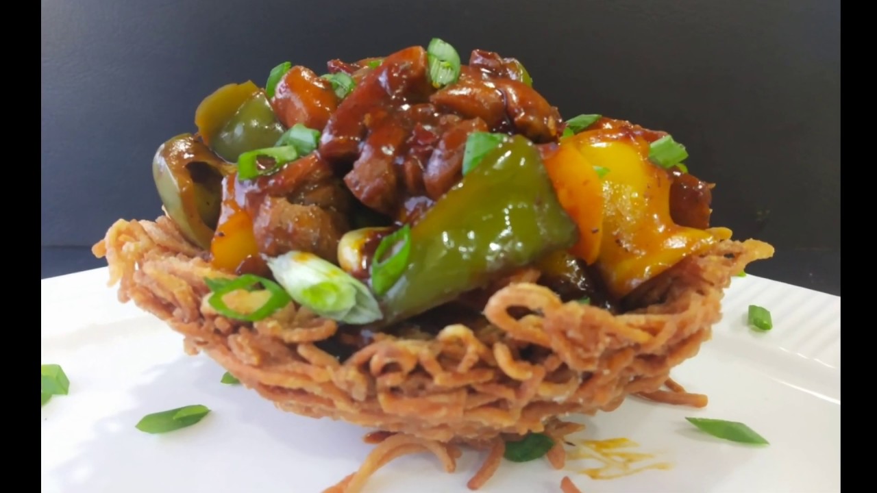 Chicken Noodles Basket Recipe | Noodles Basket Chicken | Chicken Noodle Snack - Ramadan Special
