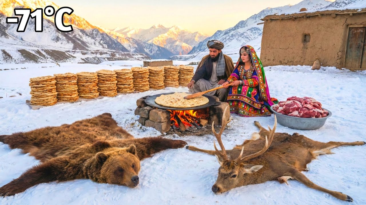 Afghanistan Winter Traditional Wedding - Newly Married Couple Surviving First 24 Hours Cold Mountain