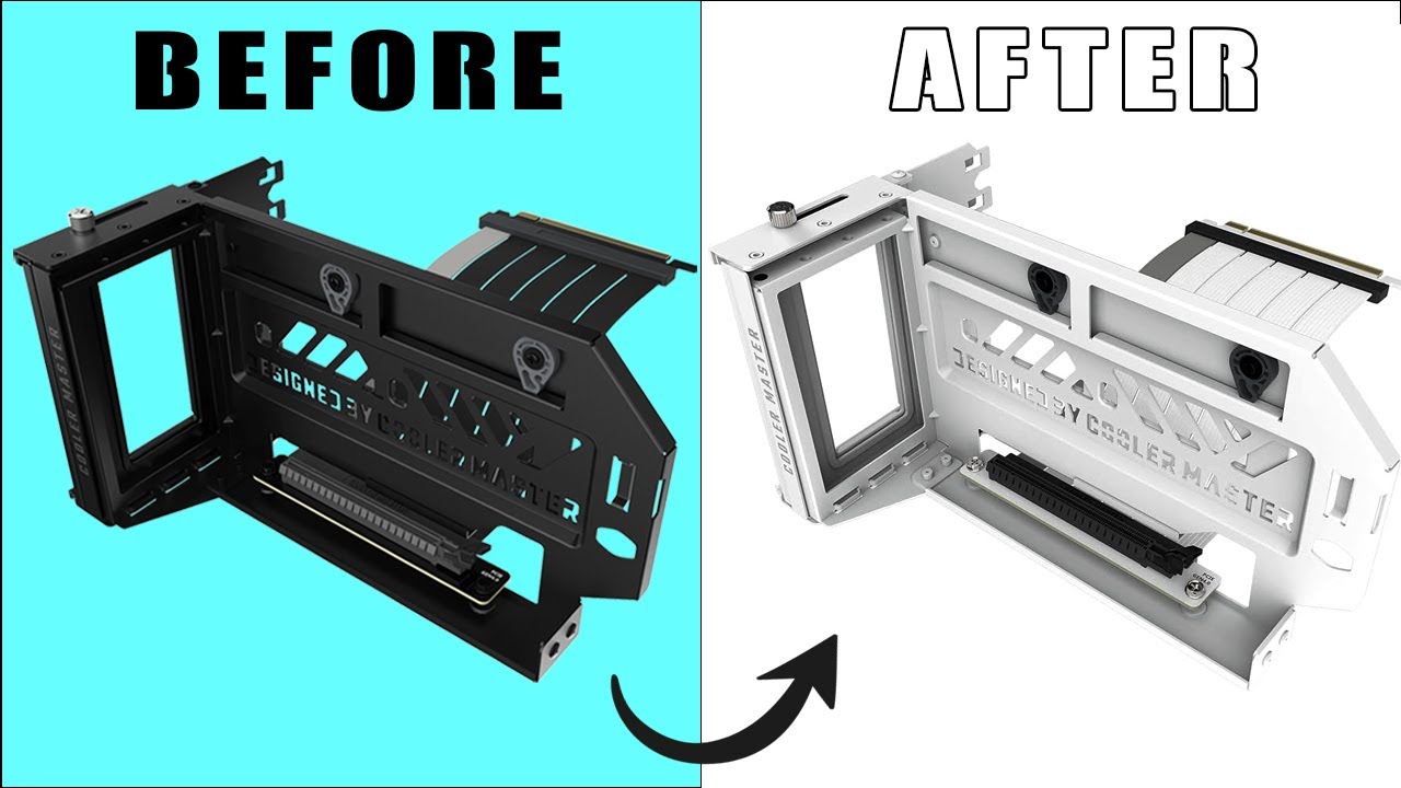 Cooler Master | Vertical Graphics Card Holder Kit V3 | White Spray Paint | DIY