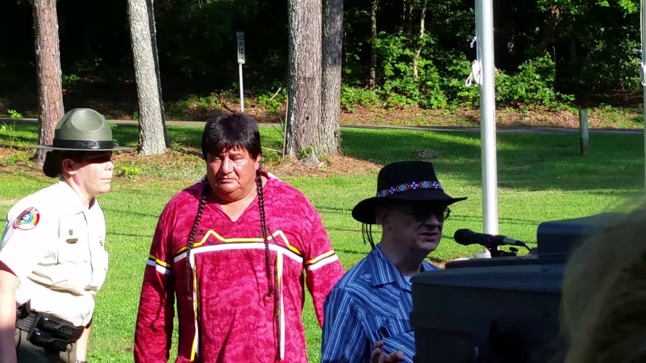 Flag Ceremony of All 3 Cherokee Nations at Red Clay State Park