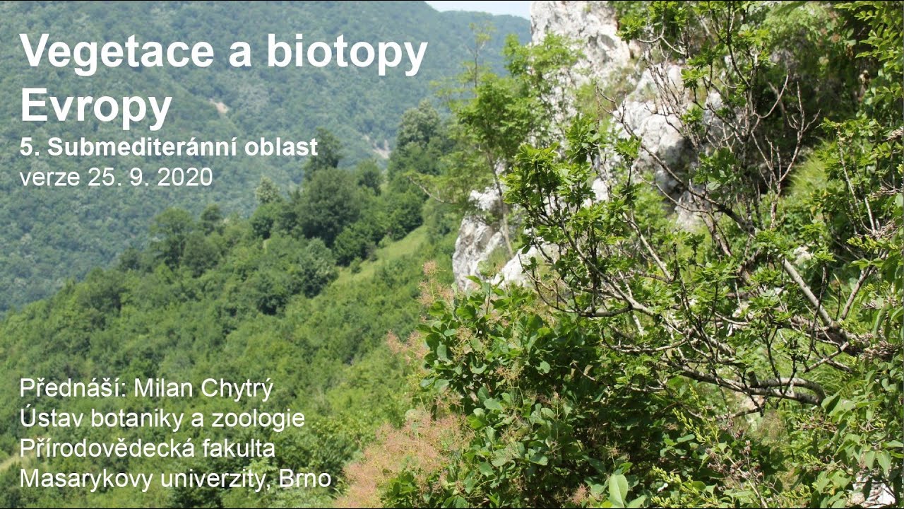 Vegetace a biotopy Evropy 5 - Submediteránní oblast