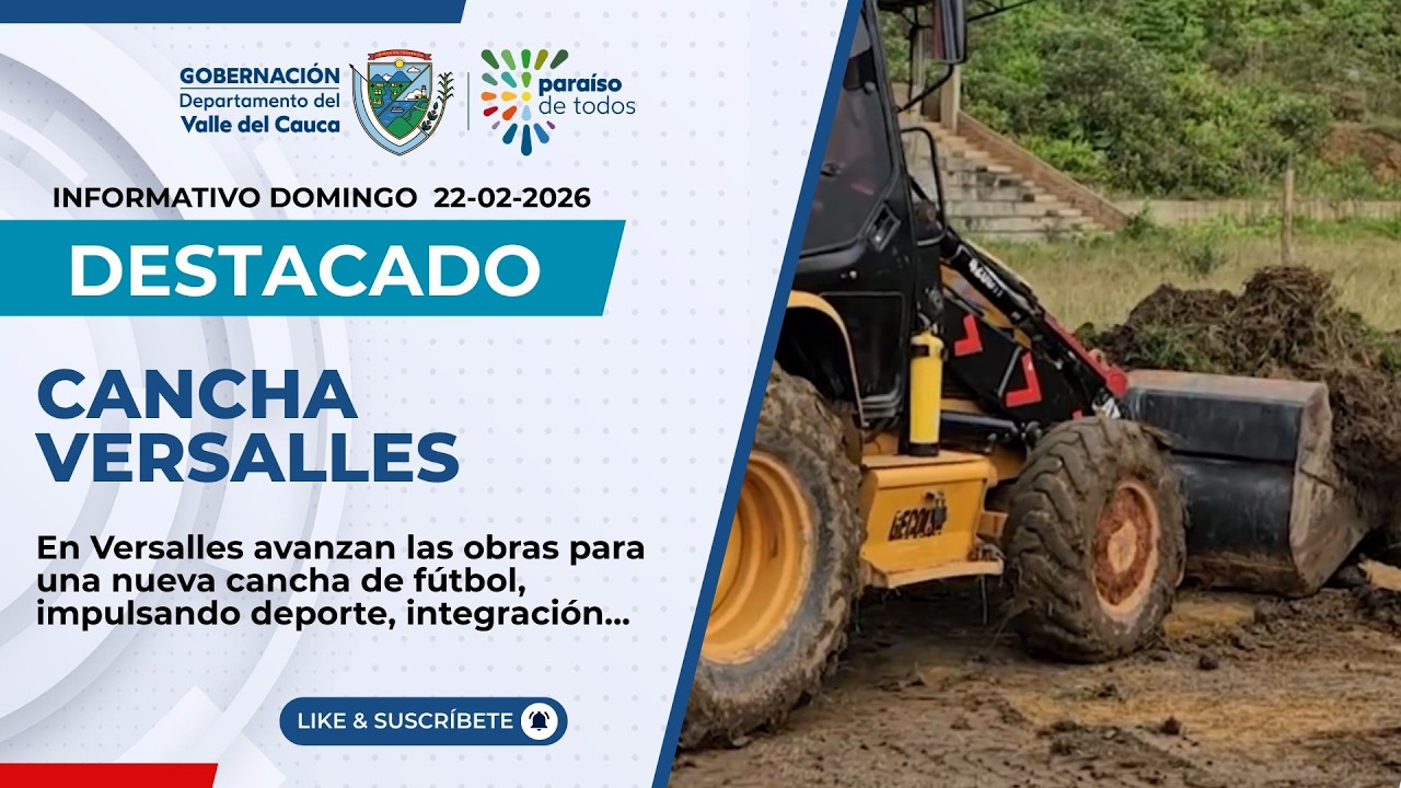 En Versalles avanzan obras de la Gobernación para nueva cancha de fútbol