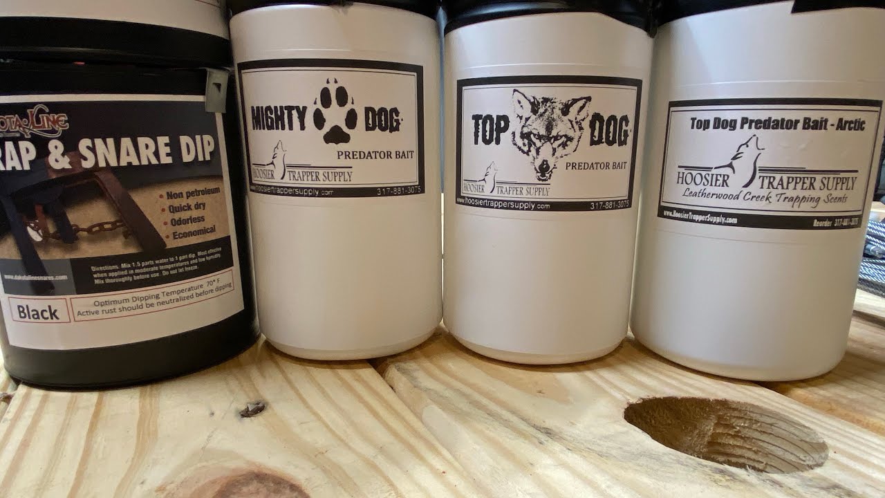 Coyote trapping supply haul from Hoosier Trapper Supply