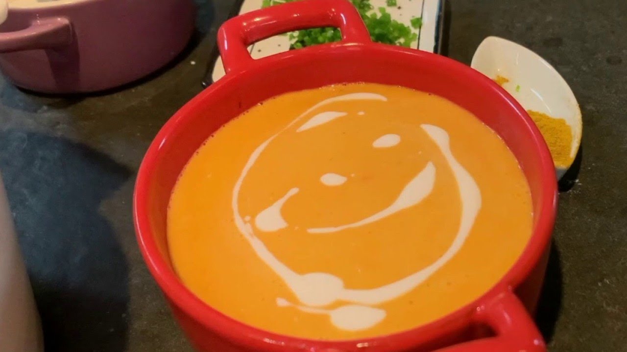Gourmand - Soupe de lentilles corail au lait de coco