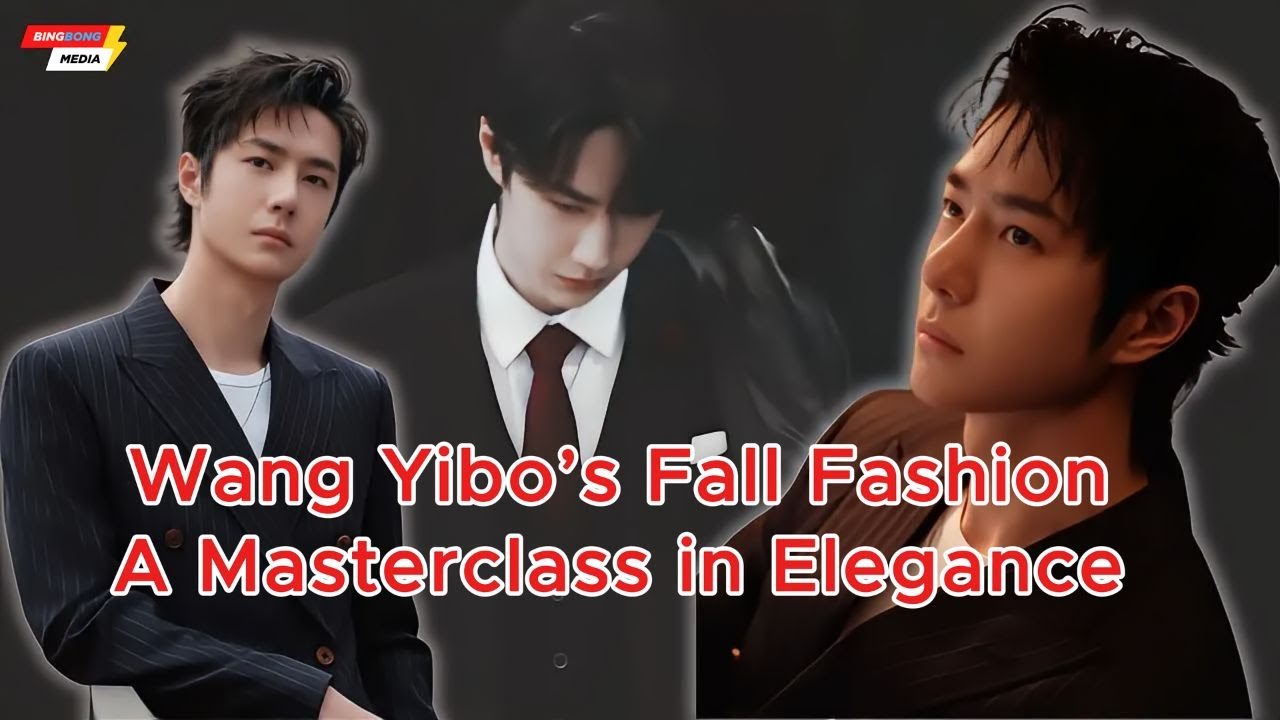 Wang Yibo&rsquo;s Fall Fashion A Masterclass in Elegance