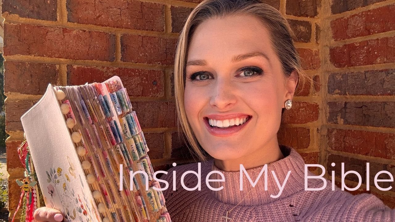 How I Decorate My Bible ✨ Tabs, Tassels, Photos & Prayer (With Me)