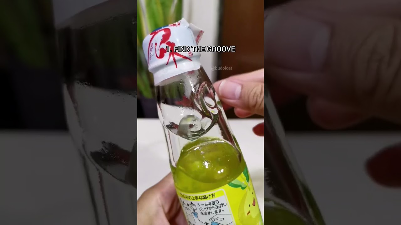 How To Drink Ramune soda without the marble blocking the opening