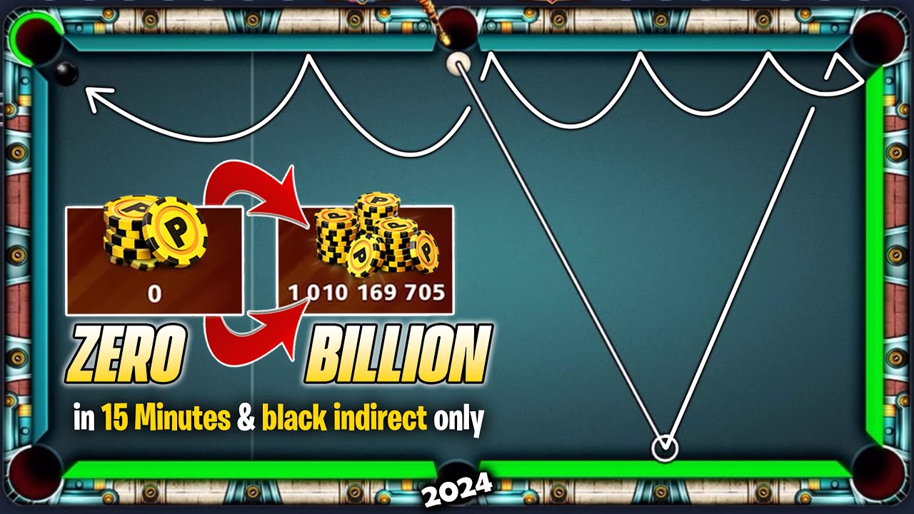 1 Video = Billion Coins in 15 Mins - Zero to 1 Billion Black indirect only - GamingWithK 8 Ball Pool